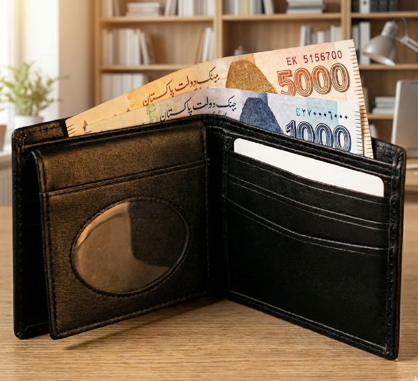 Custom Name Leather Bi-fold Wallet – Personalized Men’s Wallet Gift