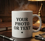 Customized Printed Mug with Photo and Text | Personalized Ceramic Mug