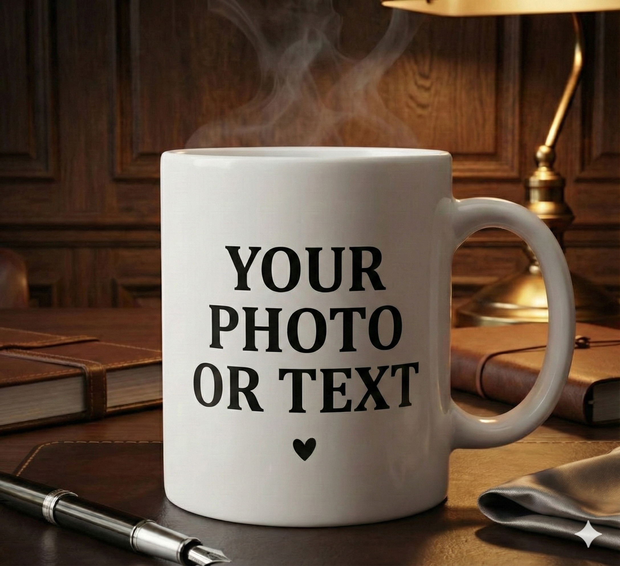 Customized Printed Mug with Photo and Text | Personalized Ceramic Mug