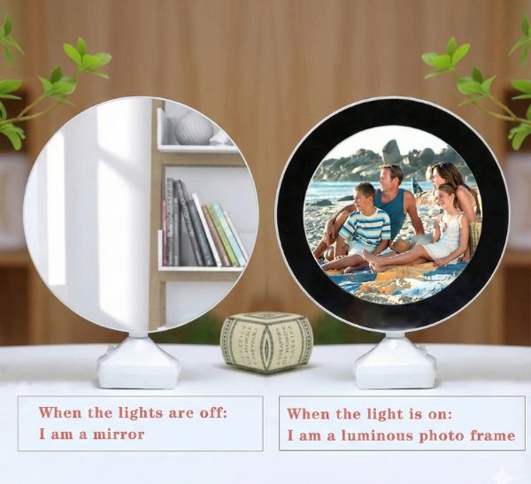 Magic Mirror LED Photo Frame | Personalized Mirror Gift