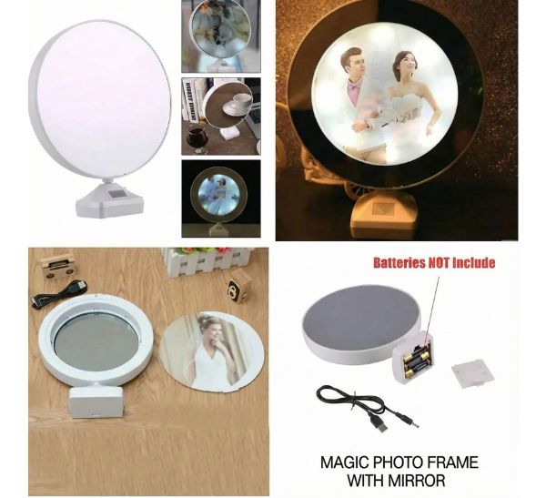 Magic Mirror LED Photo Frame | Personalized Mirror Gift