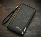 Men's PU Leather Wallet – All in One Organizer for Money, Cards & Phone
