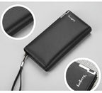 Men's PU Leather Wallet – All in One Organizer for Money, Cards & Phone